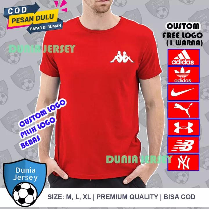 Detail Baju Polos Jersey Nomer 15