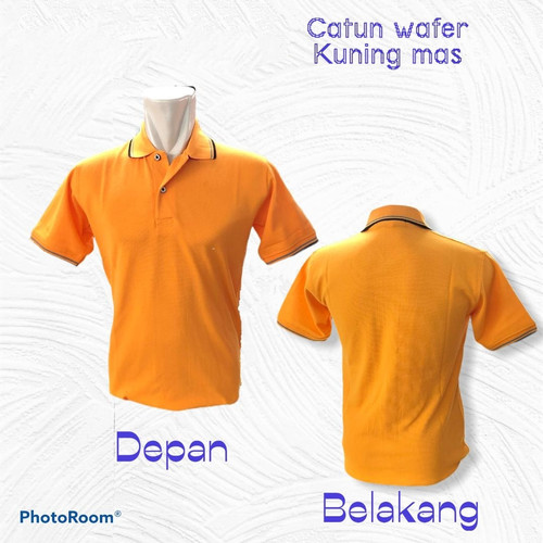 Detail Baju Polos Kuning Tua Depan Belakang Nomer 42