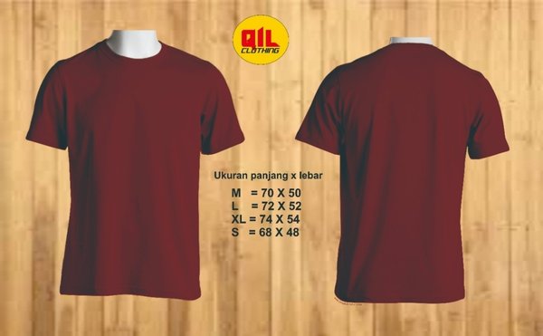 Detail Baju Polos Merah Depan Belakang Nomer 13