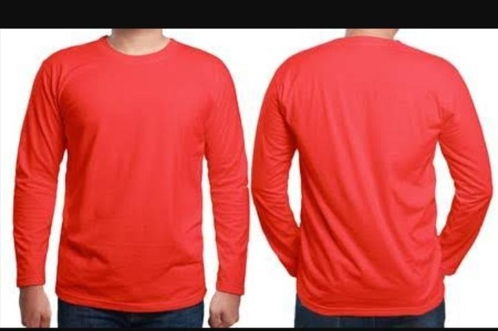 Detail Baju Polos Merah Maroon Depan Belakang Nomer 56
