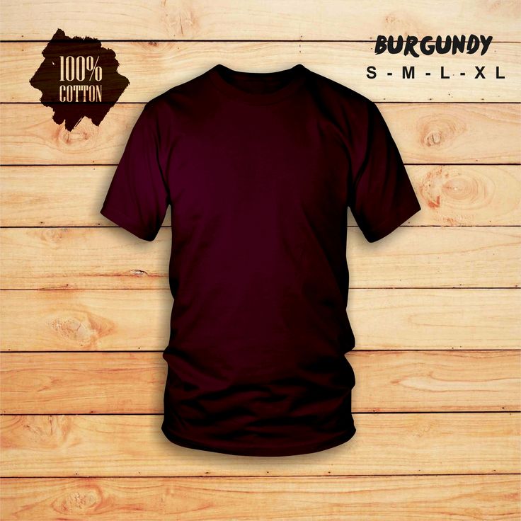 Detail Baju Polos Merah Maroon Depan Belakang Nomer 7