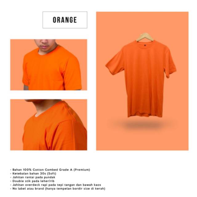 Detail Baju Polos Orange Nomer 38