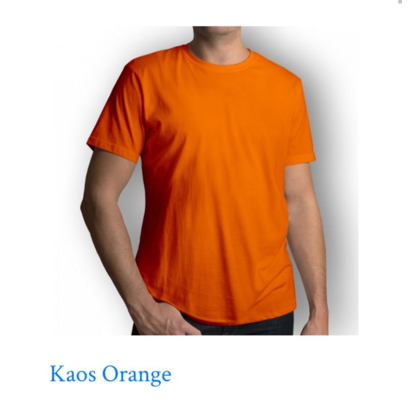 Detail Baju Polos Orange Nomer 8