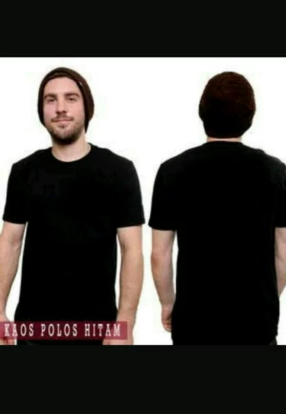 Detail Baju Polos Warna Hitam Depan Belakang Nomer 30