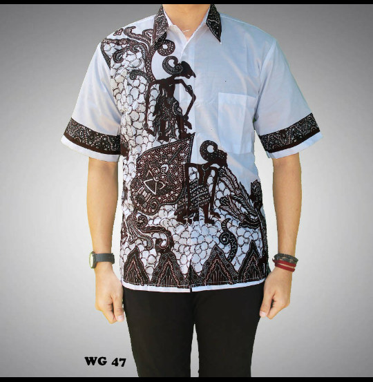 Detail Baju Putih Kemeja Gambar Wayang Nomer 2