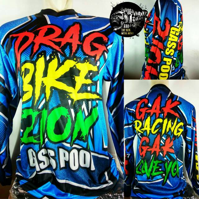 Detail Baju Racing Drag Bike Nomer 38