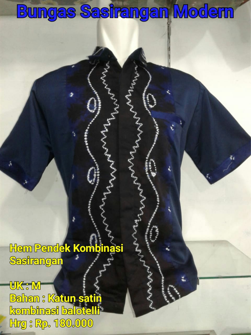 Detail Baju Sasirangan Kombinasi Nomer 20