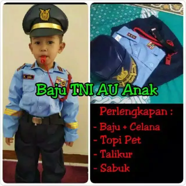 Detail Baju Seragam Angkatan Udara Nomer 44