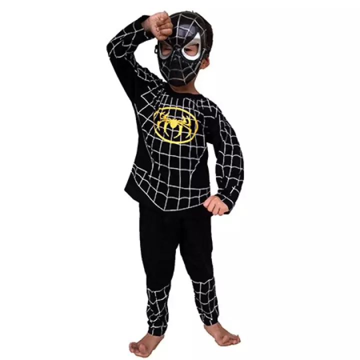 Detail Baju Spiderman Hitam Nomer 2