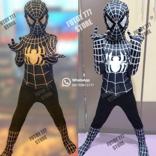 Detail Baju Spiderman Hitam Nomer 17