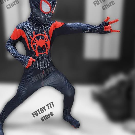 Detail Baju Spiderman Hitam Nomer 39