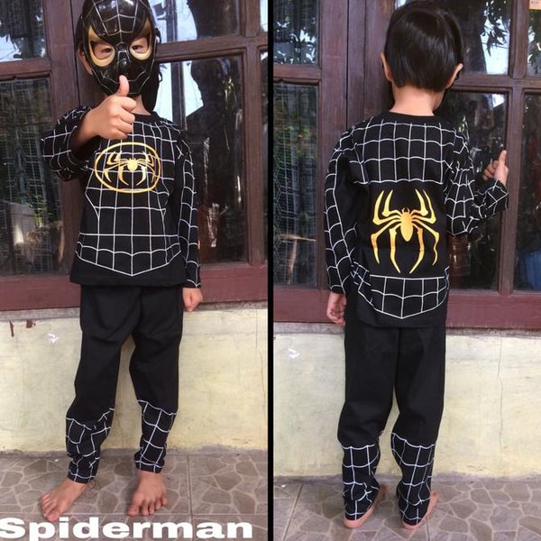 Detail Baju Spiderman Hitam Nomer 55