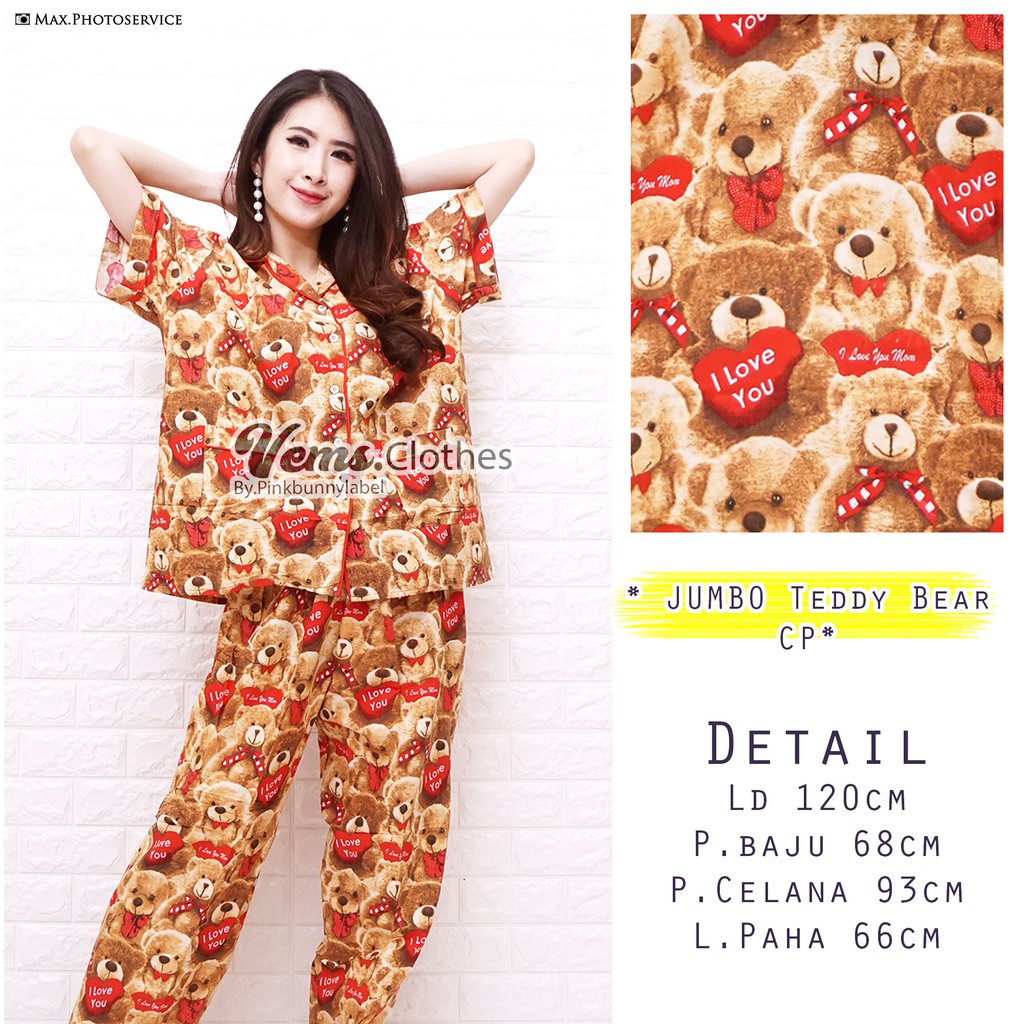 Detail Baju Tidur Teddy Bear Nomer 10