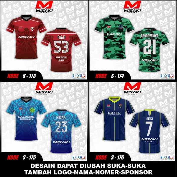 Detail Baju Tim Futsal Keren Nomer 36