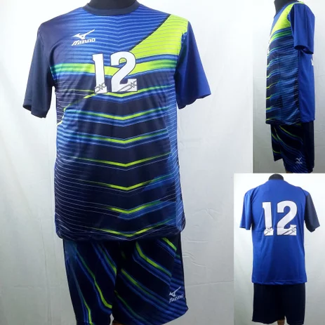 Detail Baju Volly Mizuno Depan Belakang Nomer 17