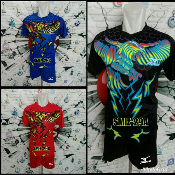 Detail Baju Volly Mizuno Depan Belakang Nomer 39