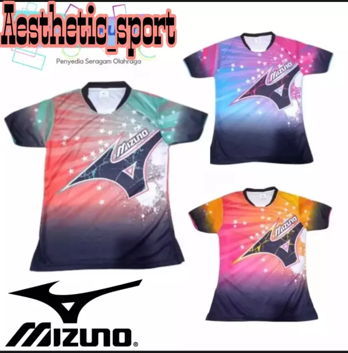 Detail Baju Volly Mizuno Depan Belakang Nomer 43