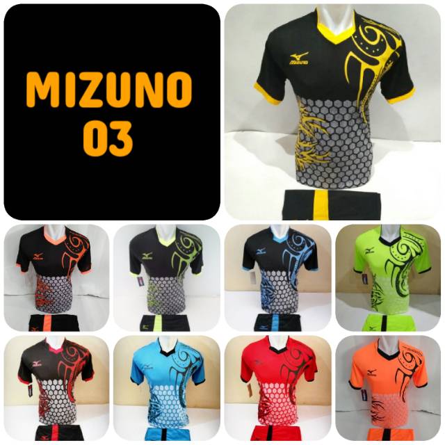 Detail Baju Volly Mizuno Depan Belakang Nomer 55