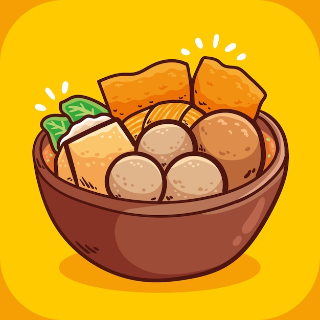 Detail Bakso Vector Png Nomer 21