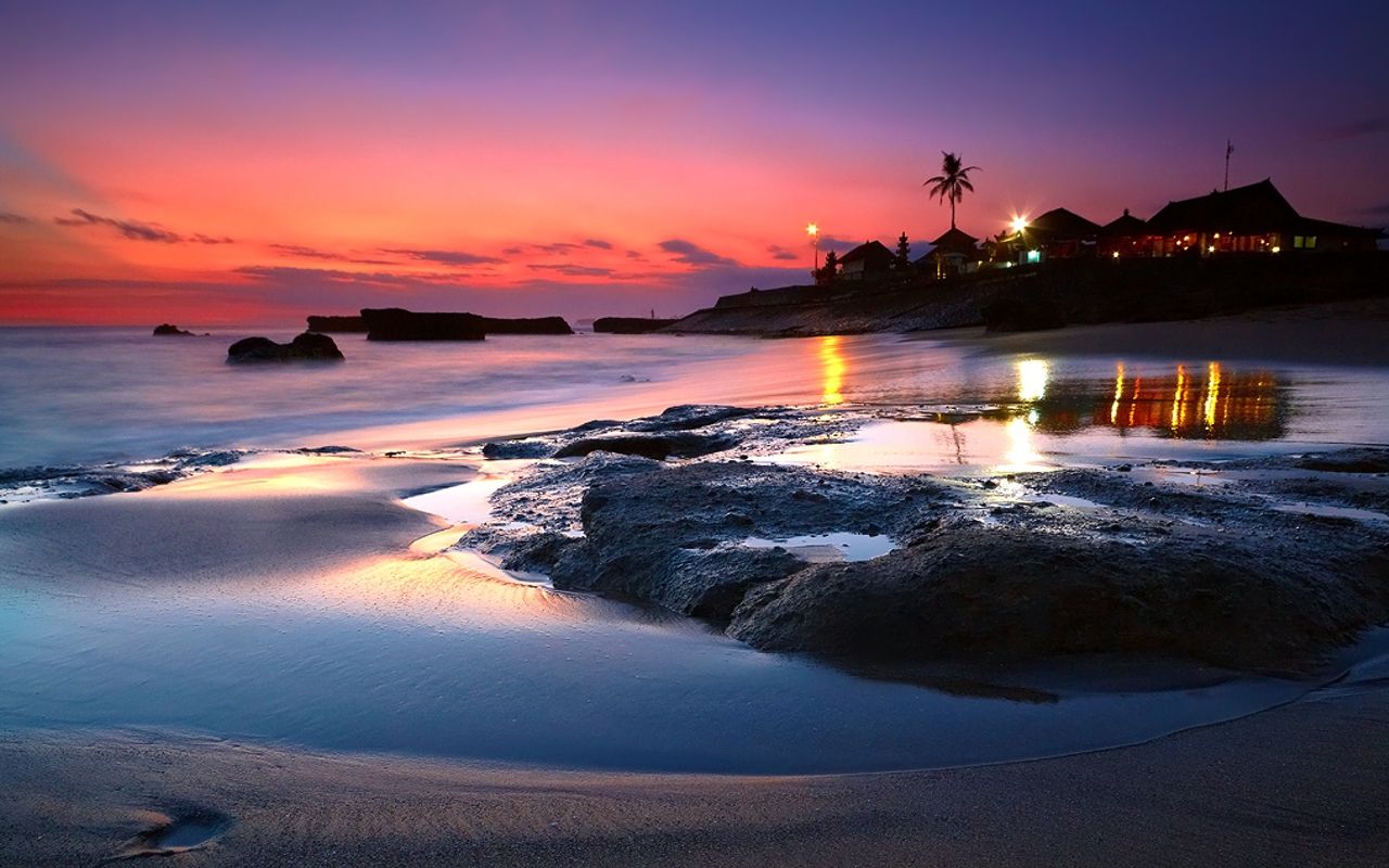 Detail Bali Beach Sunset Wallpaper Nomer 2