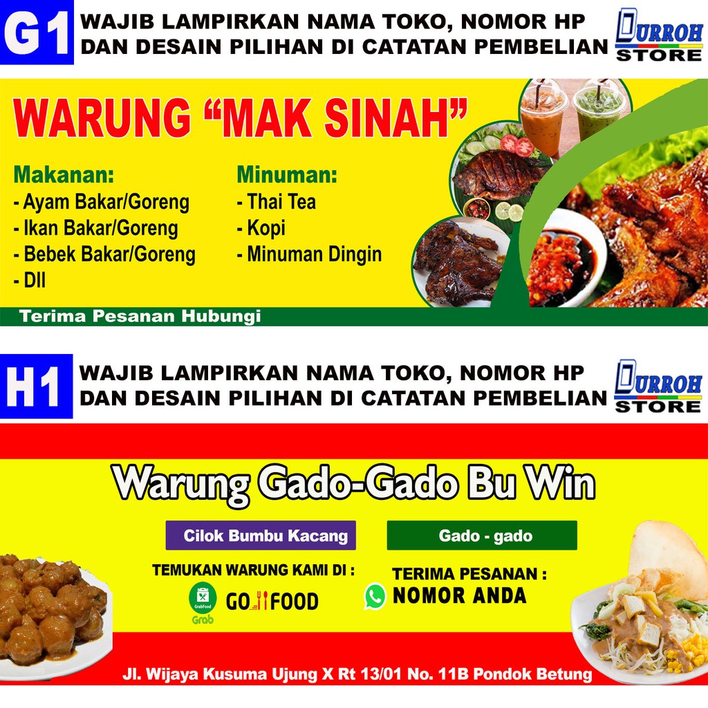 Detail Baliho Makanan Nomer 56