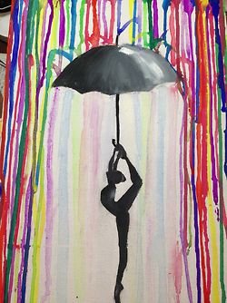 Detail Ballerina With Umbrella Silhouette Nomer 12