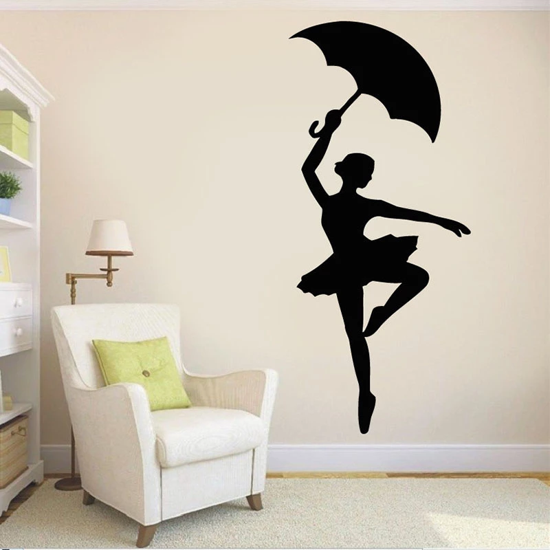 Detail Ballerina With Umbrella Silhouette Nomer 20