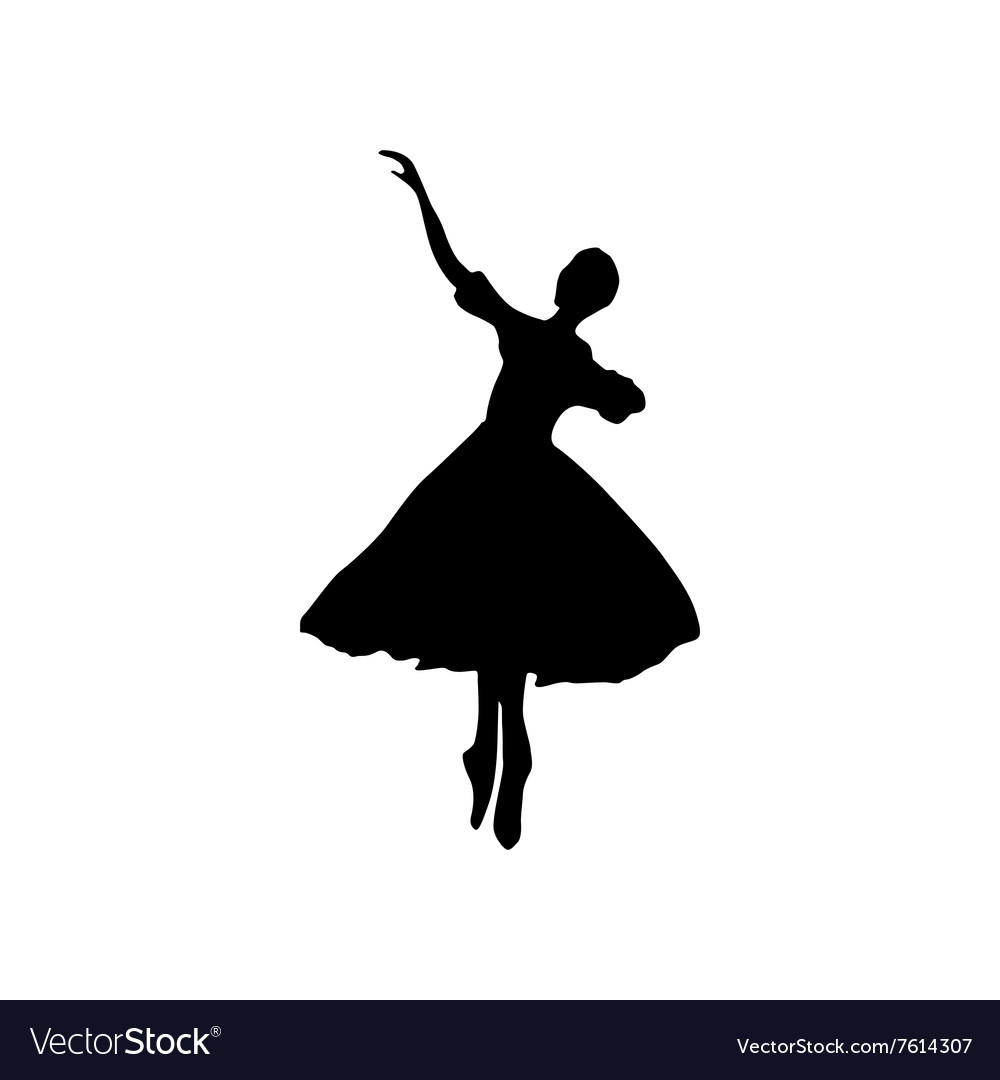 Detail Ballerina With Umbrella Silhouette Nomer 36