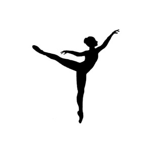 Detail Ballet Silhouette Clip Art Nomer 11