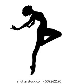 Detail Ballet Silhouette Clip Art Nomer 19