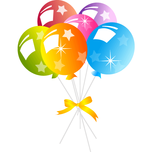 Detail Balloon And Confetti Clipart Nomer 26