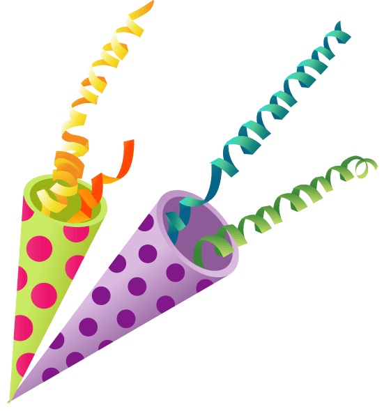 Detail Balloon And Confetti Clipart Nomer 41