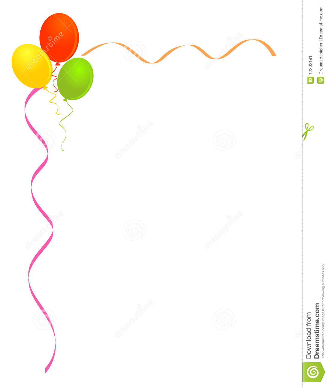 Detail Balloon Borders Clipart Nomer 45