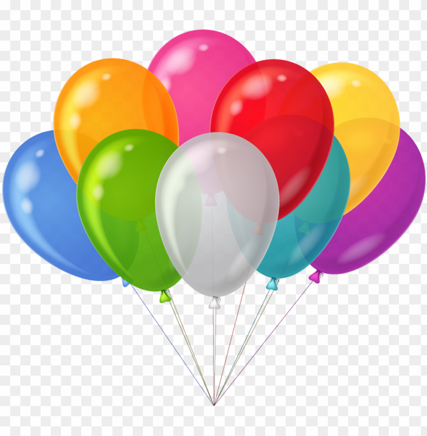 Detail Balloon Clipart Transparent Background Nomer 7