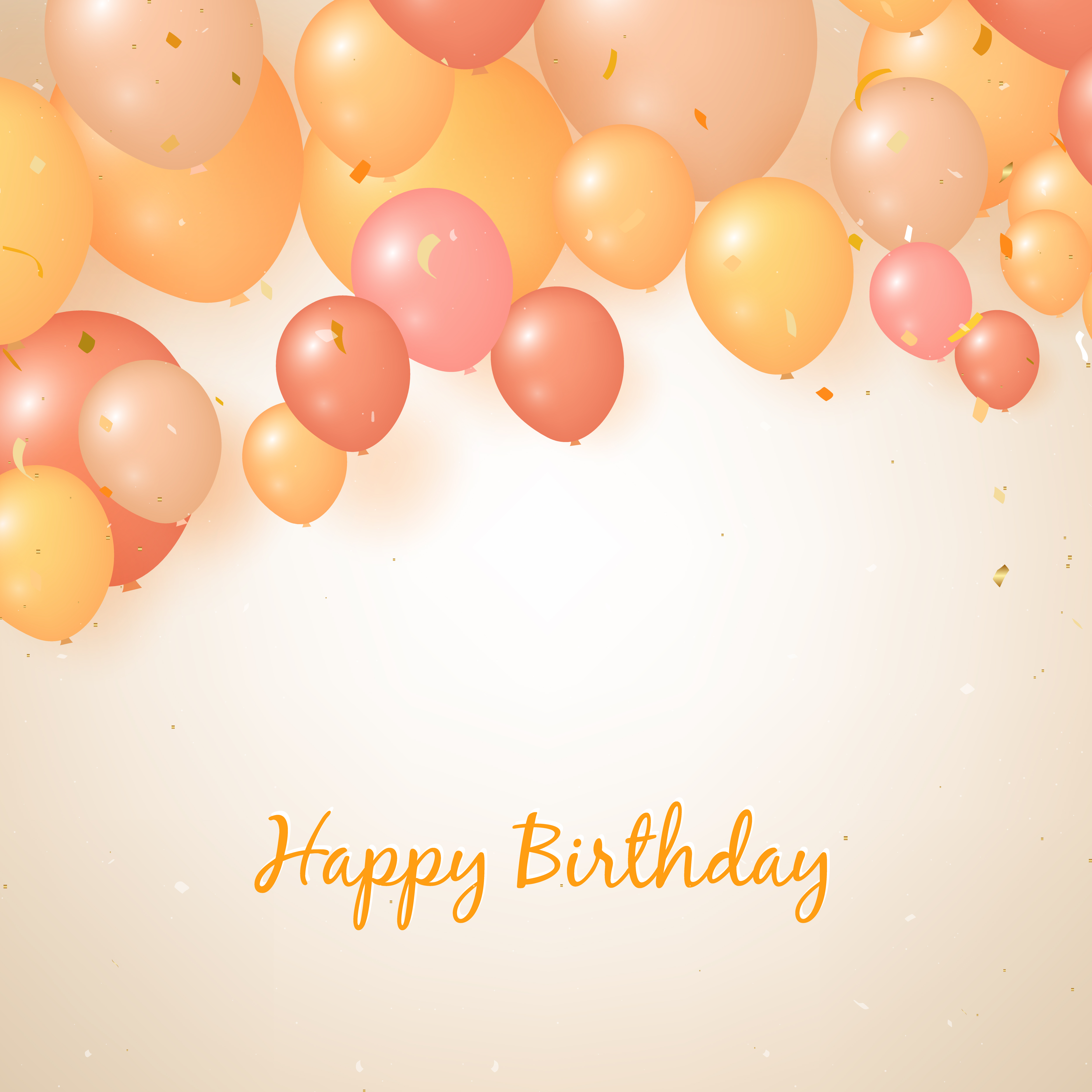 Detail Balloons And Confetti Realistic Nomer 27