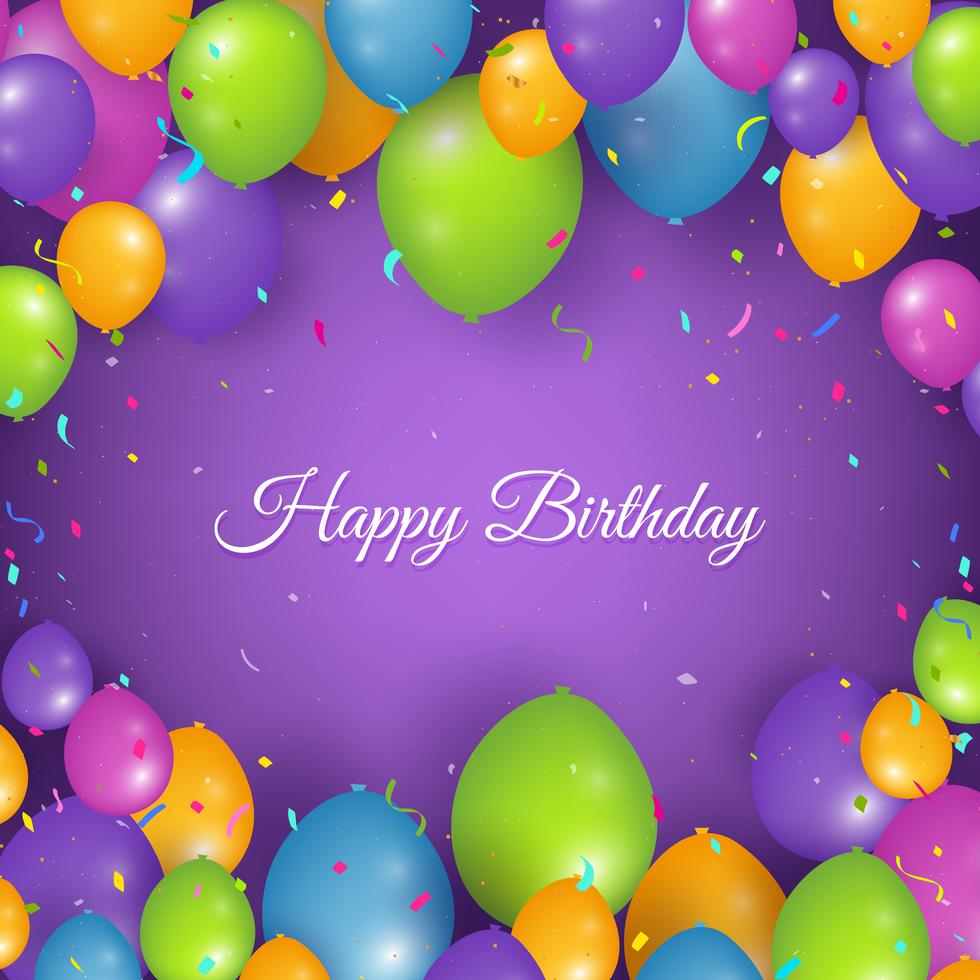 Detail Balloons And Confetti Realistic Nomer 52