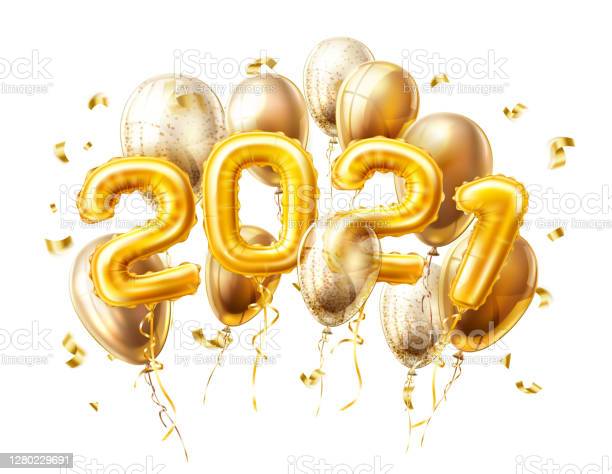 Detail Balloons And Confetti Realistic Nomer 57