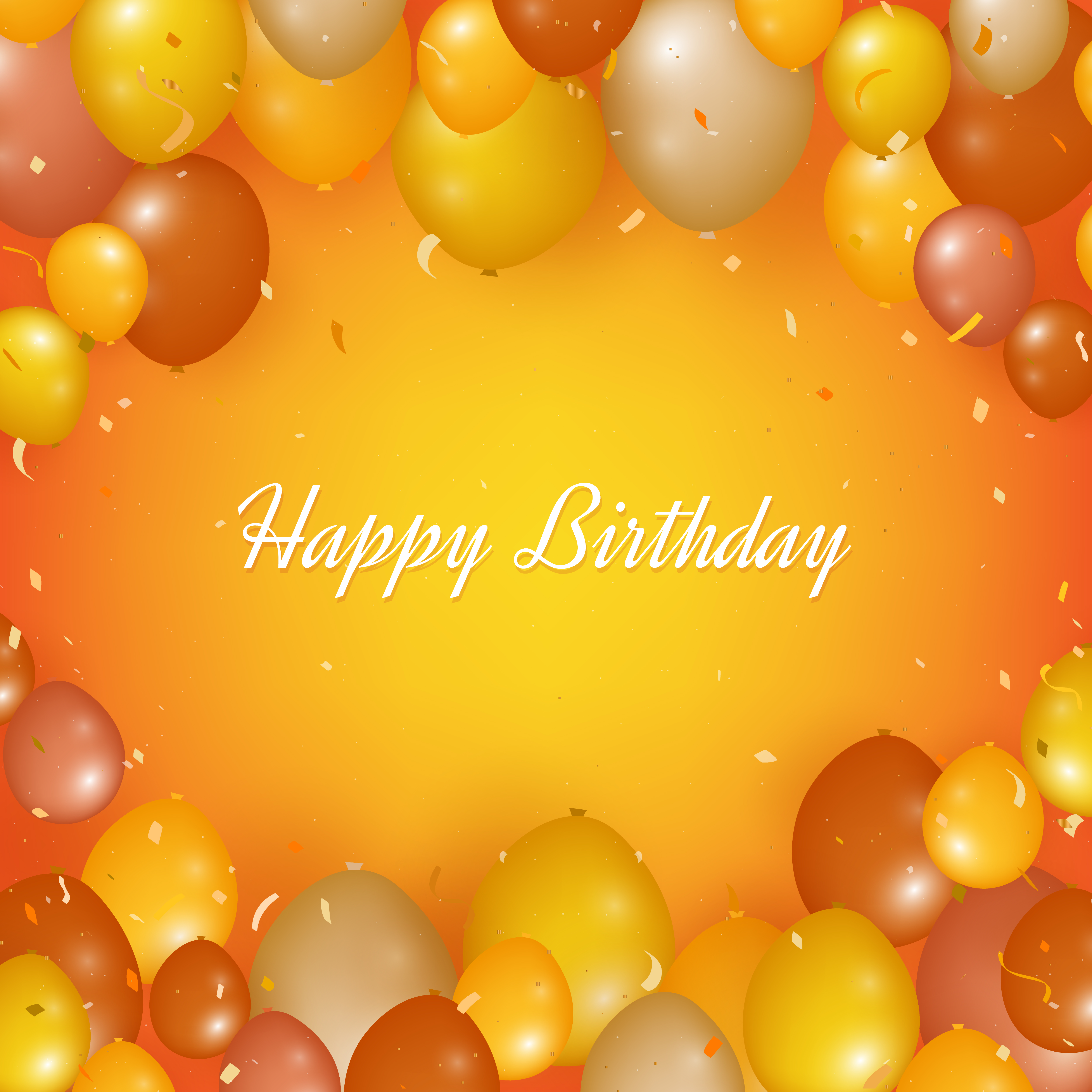 Detail Balloons And Confetti Realistic Nomer 59