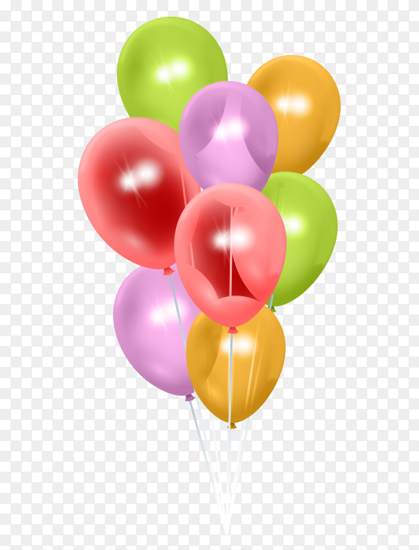 Detail Balloons With Transparent Background Nomer 23