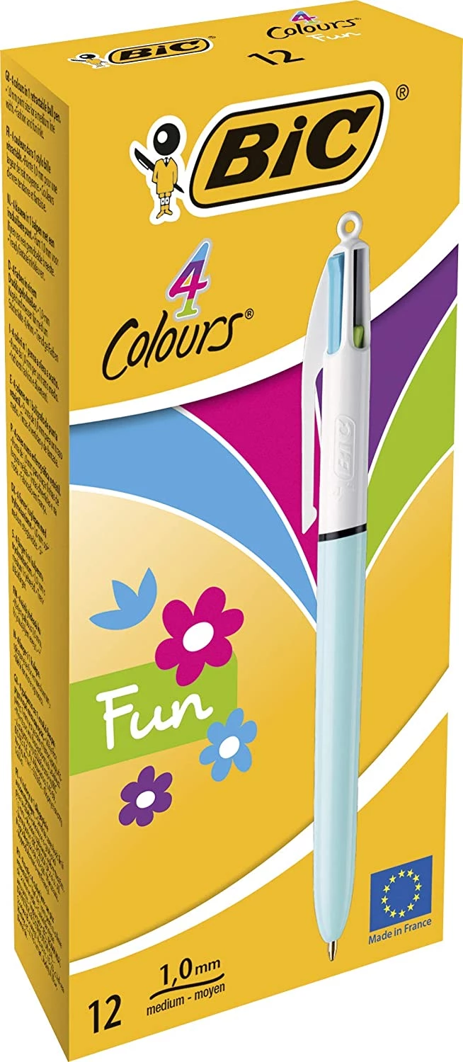 Detail Ballpoint Bic 4 Warna Nomer 37