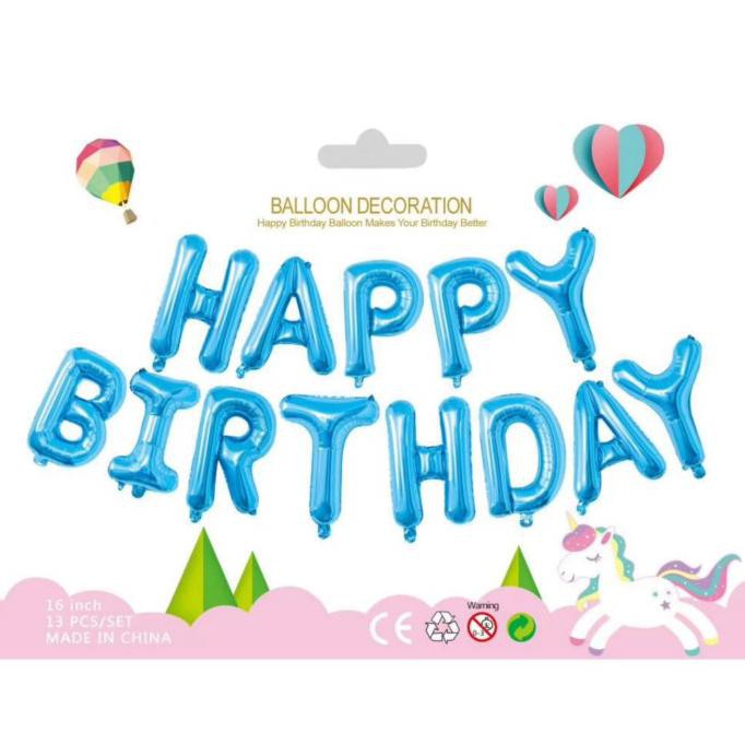 Detail Balon Huruf Happy Birthday Nomer 33