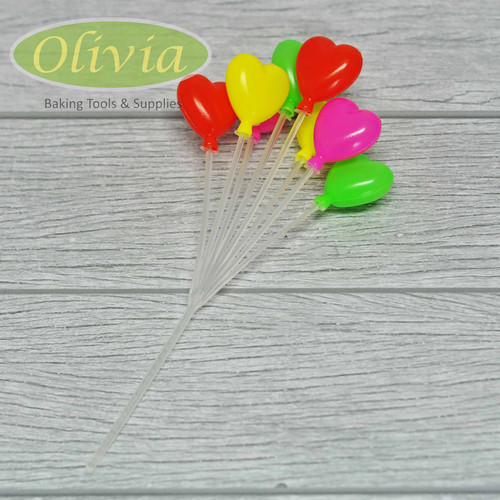 Detail Balon Love Warna Warni Nomer 34