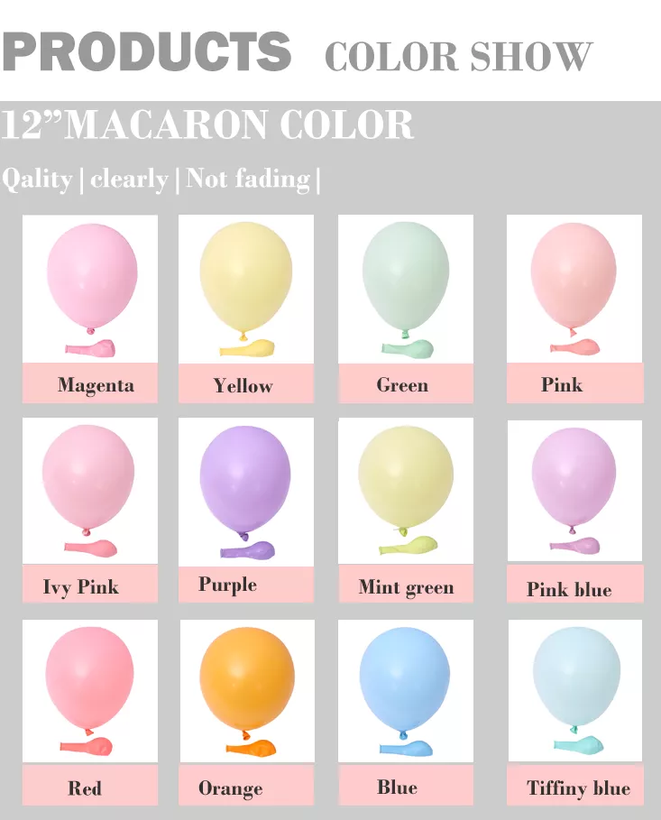 Detail Balon Macaron Nomer 6
