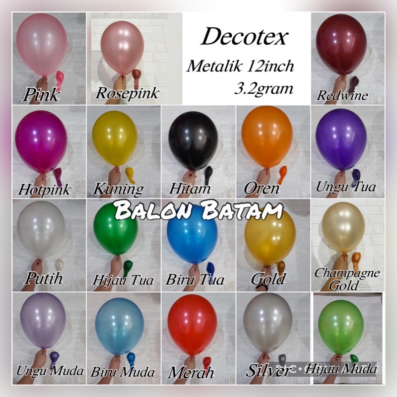 Detail Balon Metalic Nomer 47