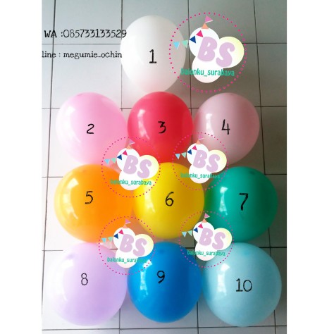 Detail Balon Metalik Nomer 37