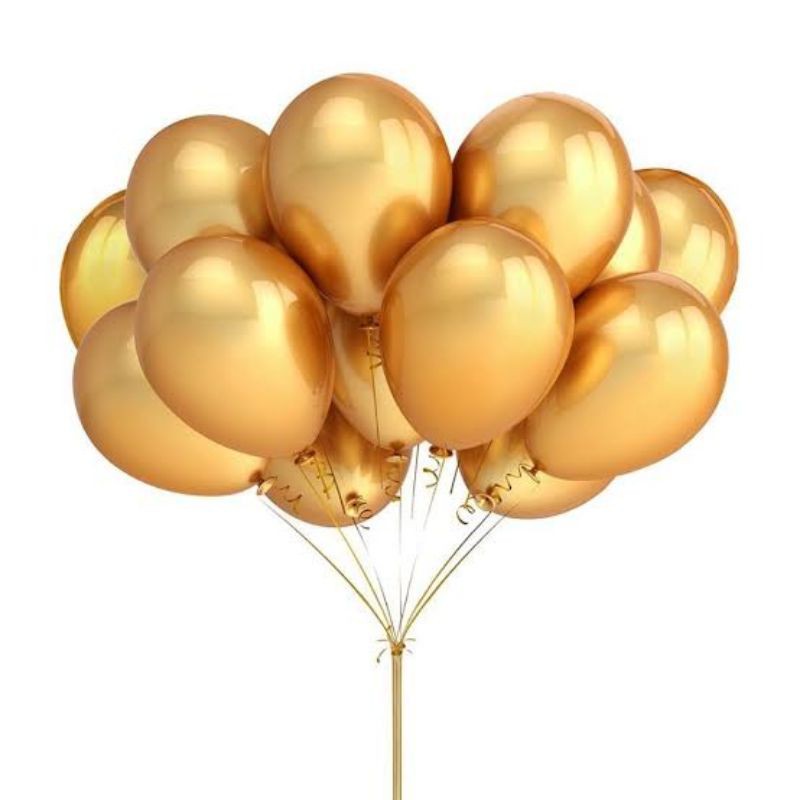 Balon Metalik Gold - KibrisPDR