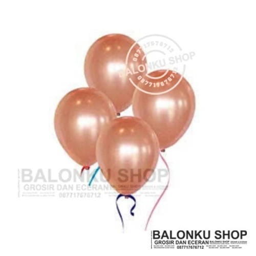 Detail Balon Metalik Gold Nomer 28