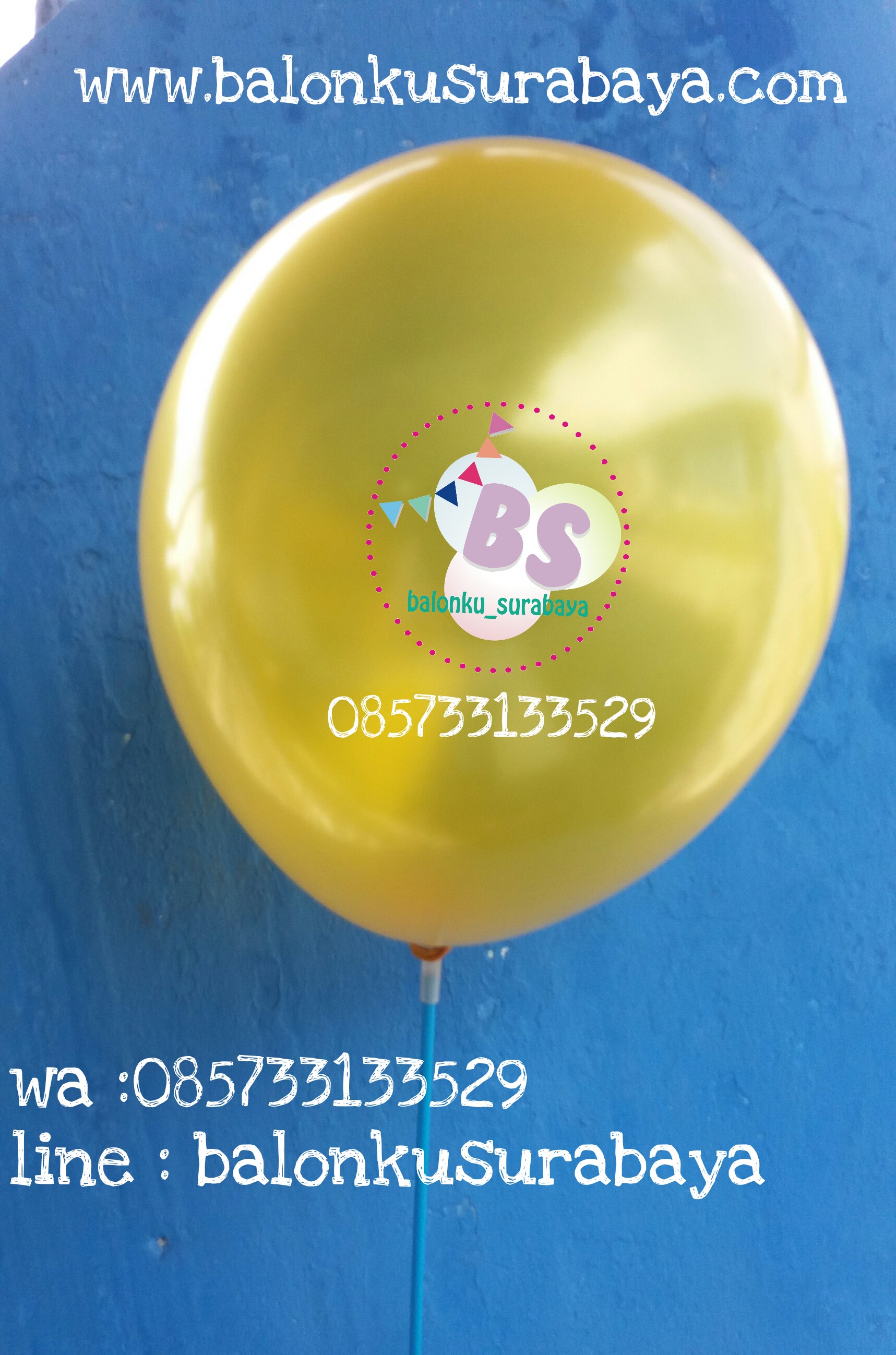 Detail Balon Metalik Gold Nomer 51