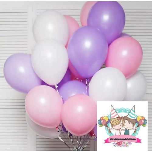 Detail Balon Pink Putih Nomer 30