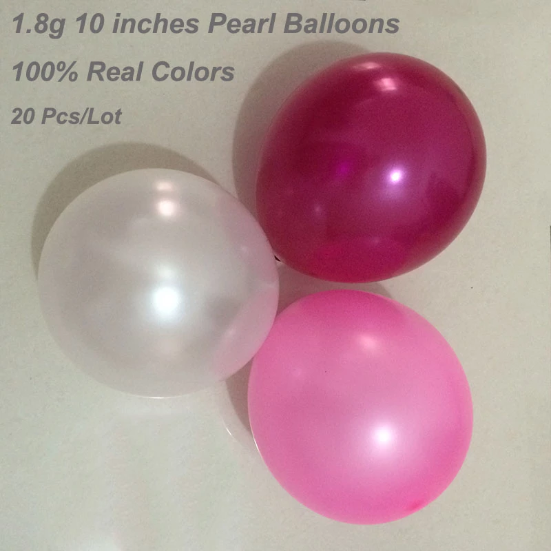 Detail Balon Pink Putih Nomer 36